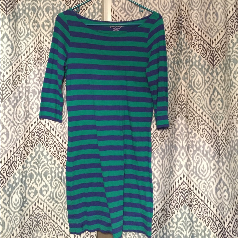Blue and Green Striped Lilly Pulitzer Dress