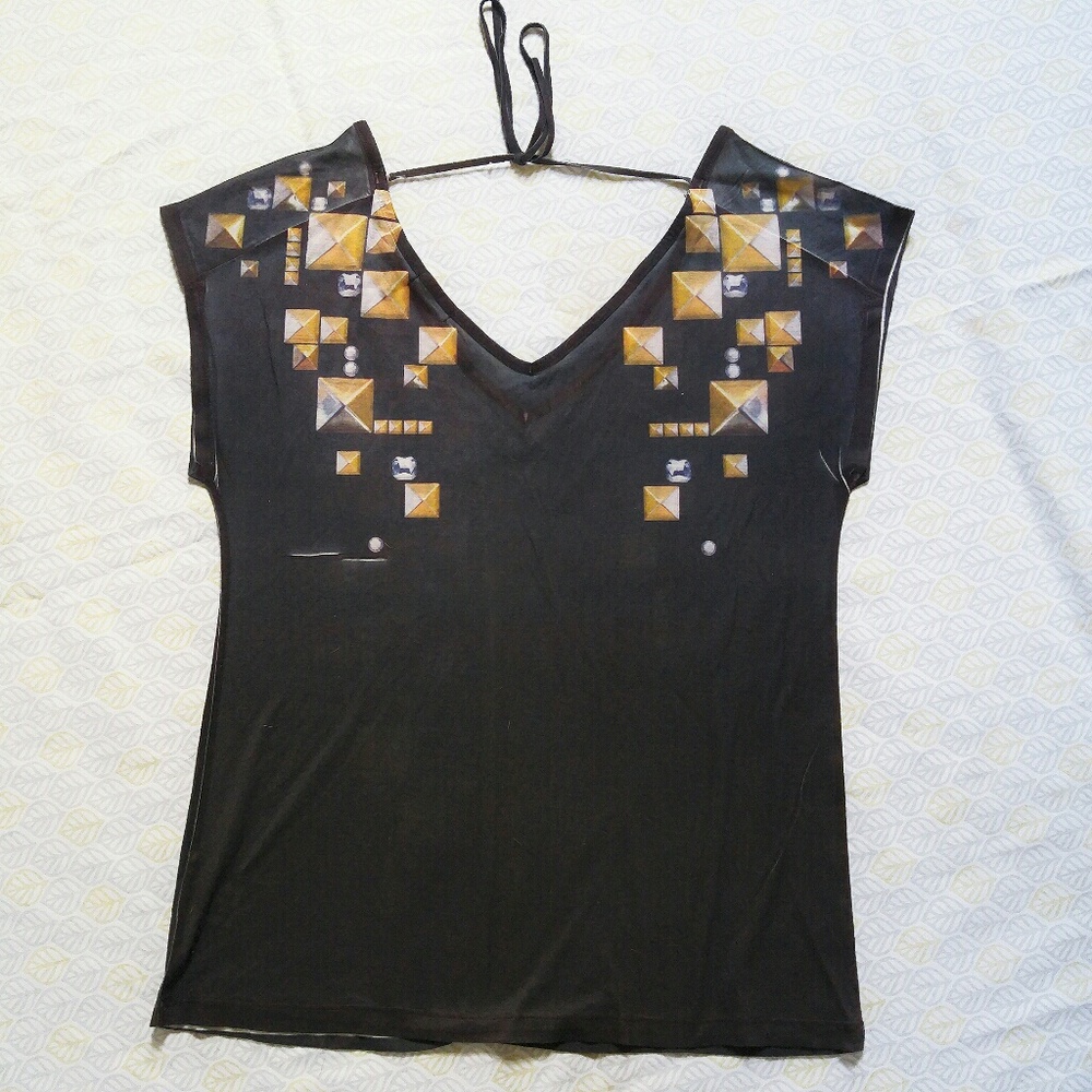 Melissa McCarthy Seven7 Print Top M - Picture 3 of 5