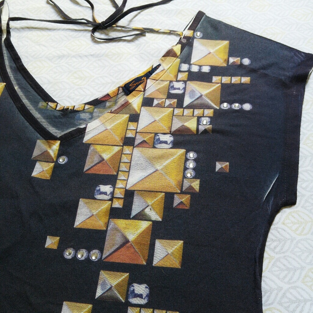 Melissa McCarthy Seven7 Print Top M - Picture 4 of 5