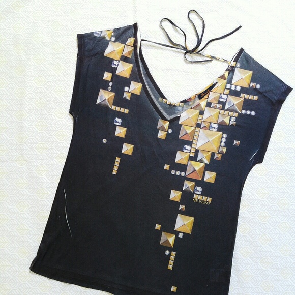 Melissa McCarthy Seven7 Print Top M - Picture 2 of 5