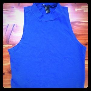 Forever 21 high neck crop top.