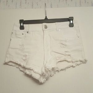 High-waisted shorts