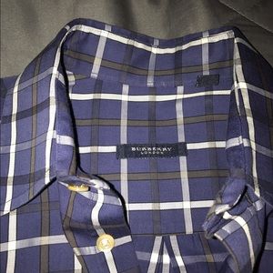 Burberry London plaid dress shirt Medium