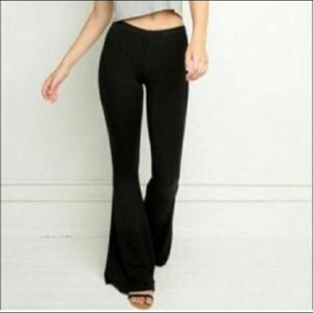 Brandy Melville Black Flared Pants