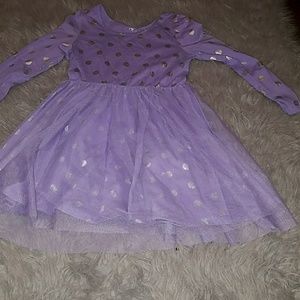 Girls 7/8 Cotton spring dress lavender