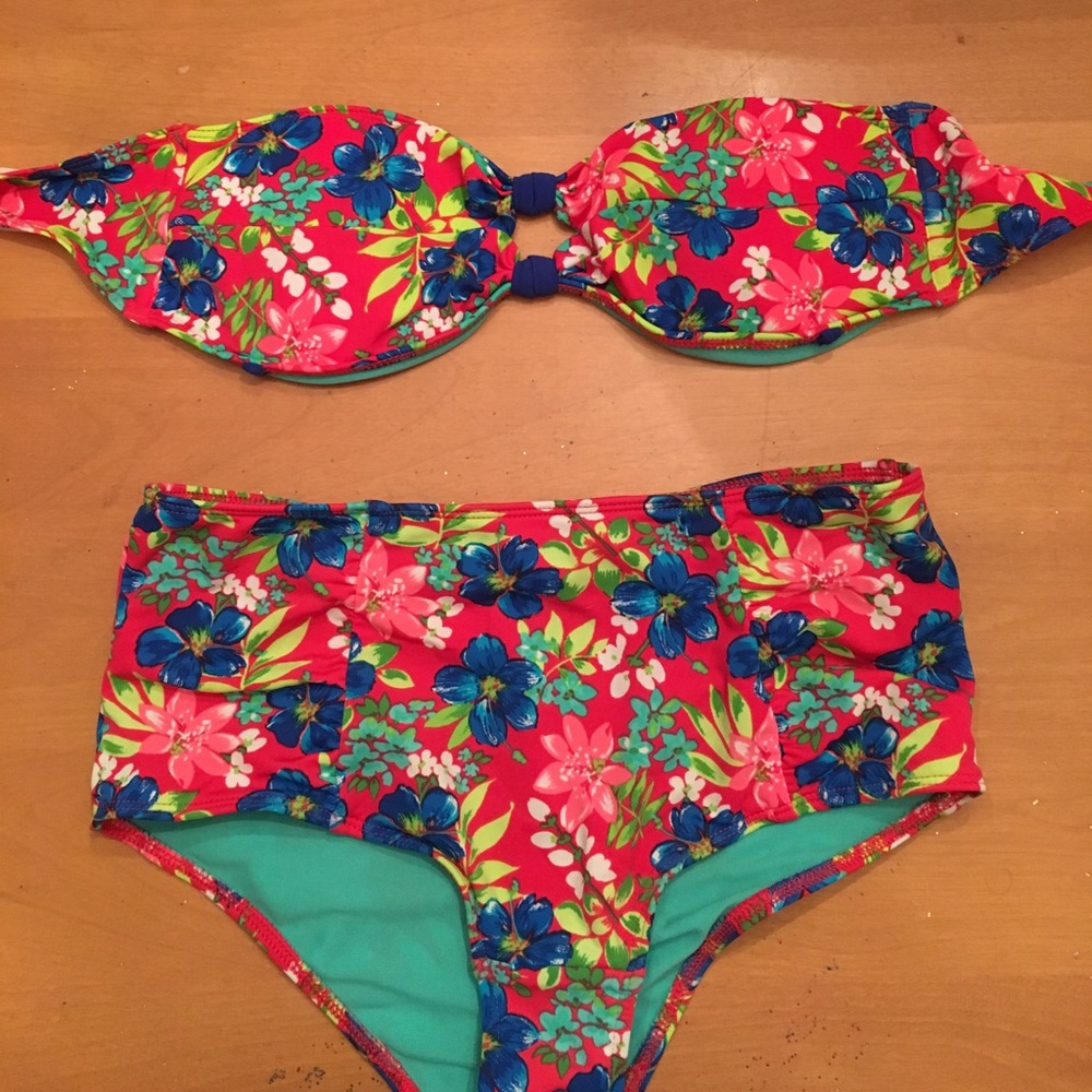 High wasted bathing suit