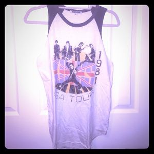 Junk Food 1981 USA tour rock band tank