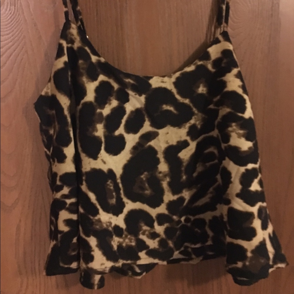 Cheetah print crop top