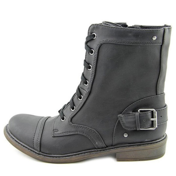 Lace-up combat boots - Picture 3 of 4