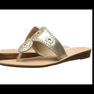 Never worn Platinum jack rogers Camilla sandals