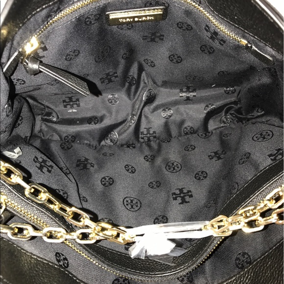 Tory Burch Britten Black Small Slouchy Tote ❌SOLD❌ - Picture 3 of 4