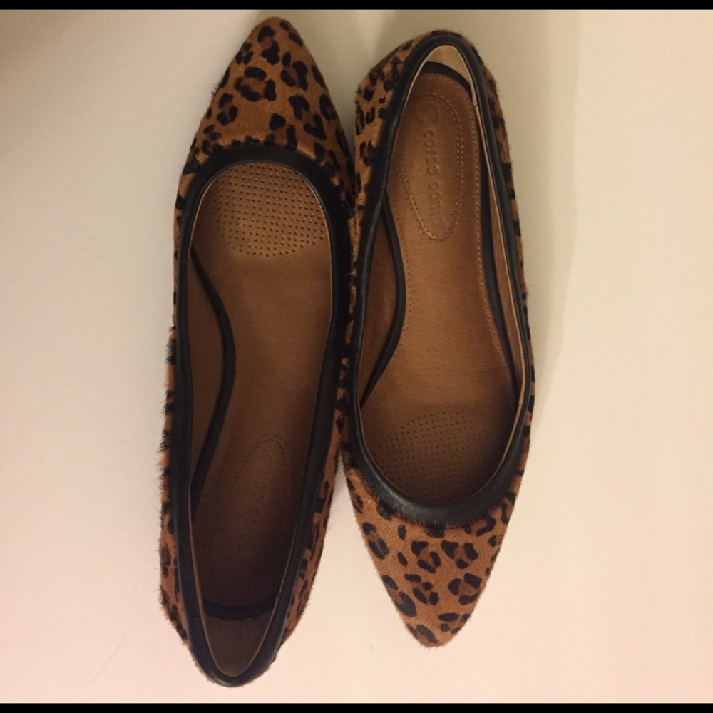Corso Como Pointy Leopard flats