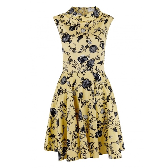 Floral Collared Skater Dress - Picture 3 of 5