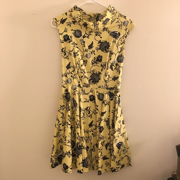 Floral Collared Skater Dress - Picture 5 of 5