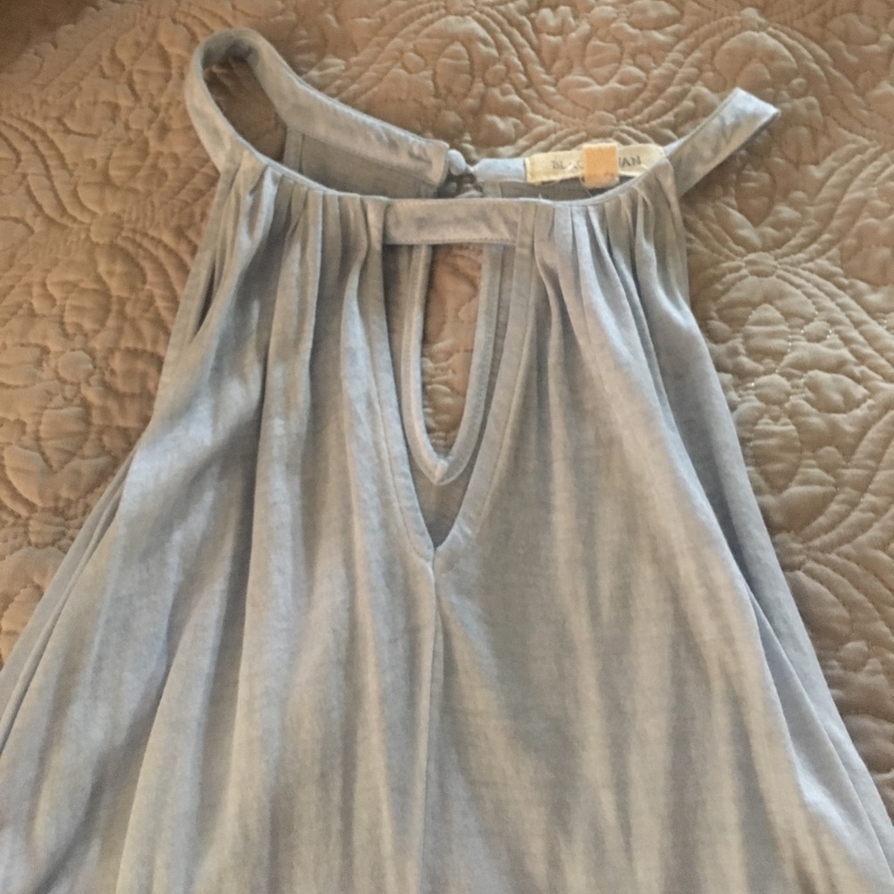 Black Swan baby blue tank