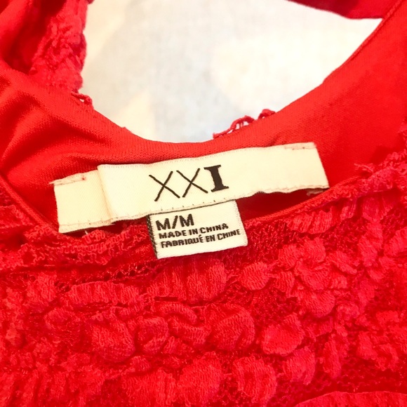 🎀Red lace dress in size M👗 - Picture 5 of 6