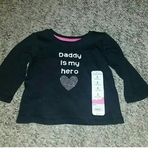 Size 3M Daddy is My Hero Shirt NWT