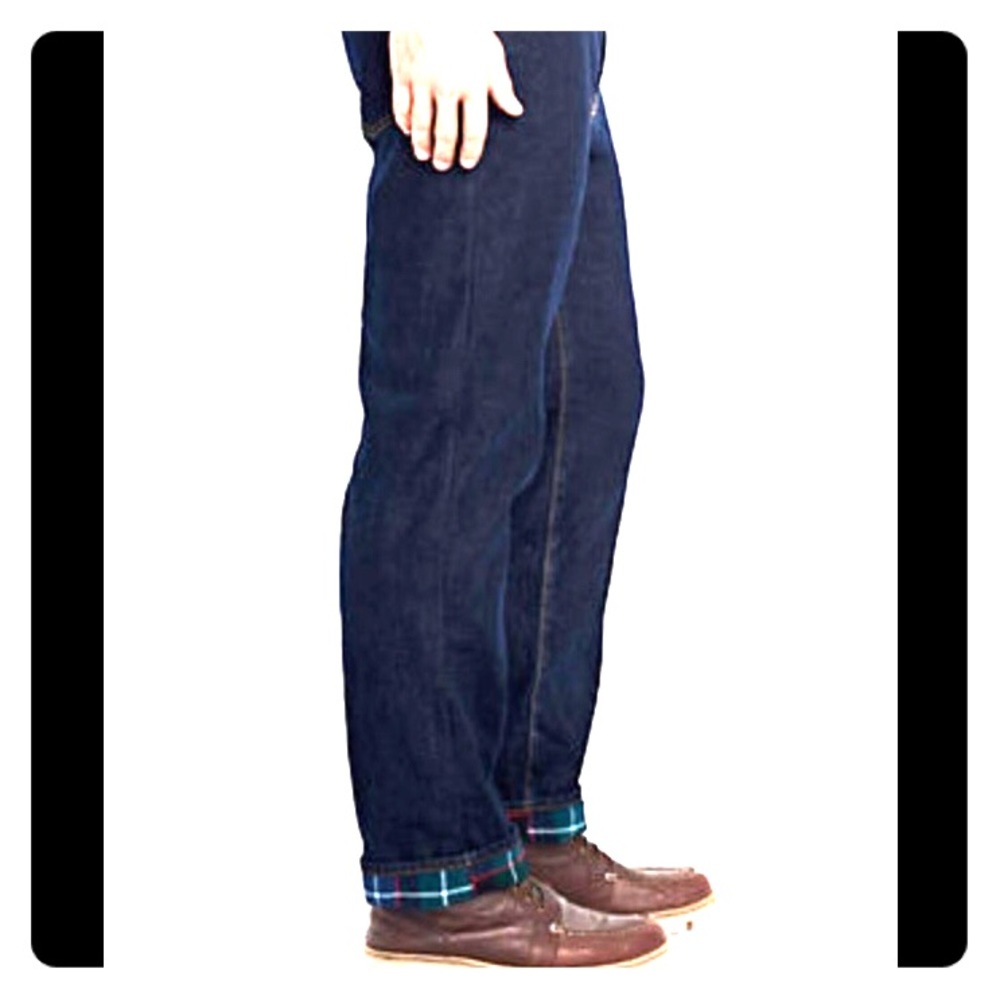 Men's Lands End flannel lined jeans-LIKE NEW 👖
