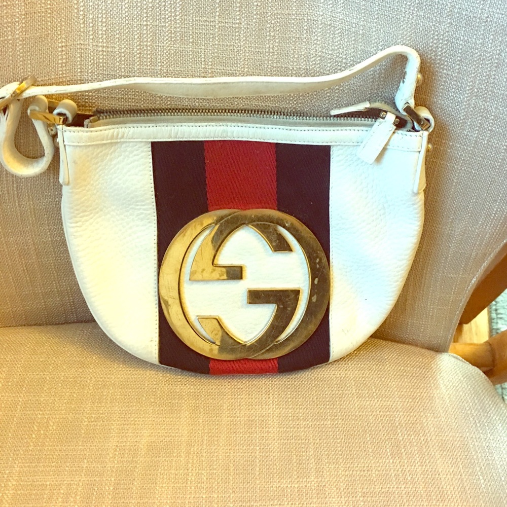 White Gucci handbag