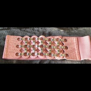 Pink stretch belt