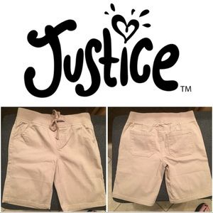 Justice Khaki Shorts