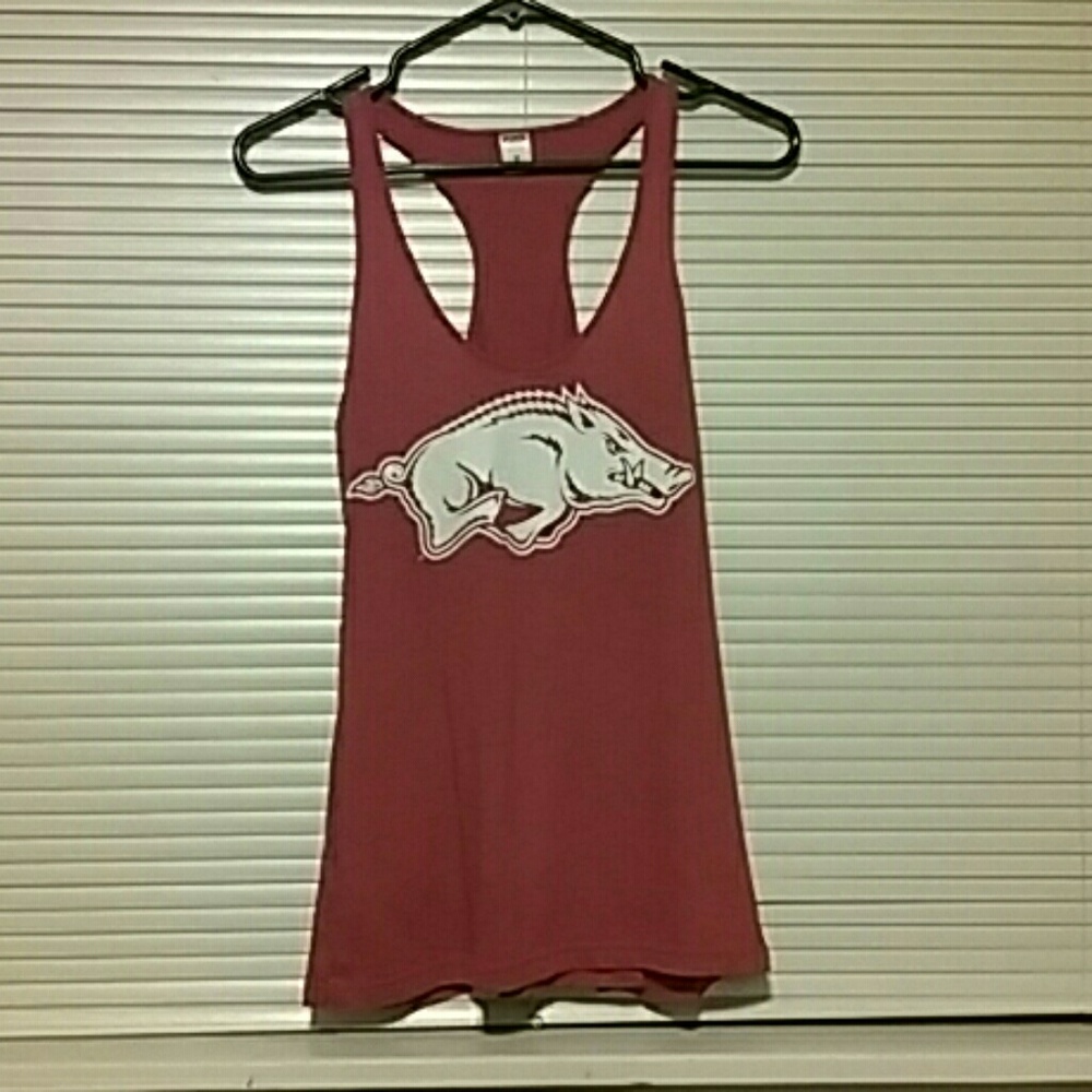 Pink Victoria's Secret Ark. Razorback tank top