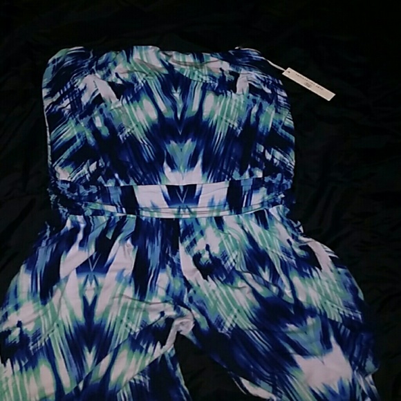 NWT {Anthropologie} |TC|Silky Strapless Jumpsuit - Picture 8 of 8