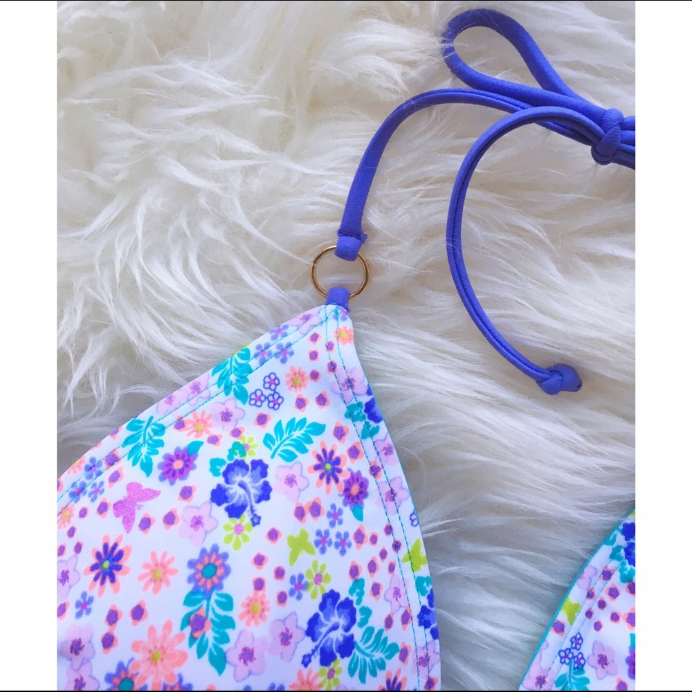 Floral Pastel Swim Top