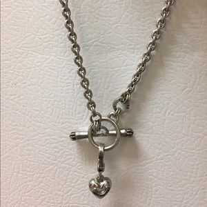 Juicy couture heart charm necklace