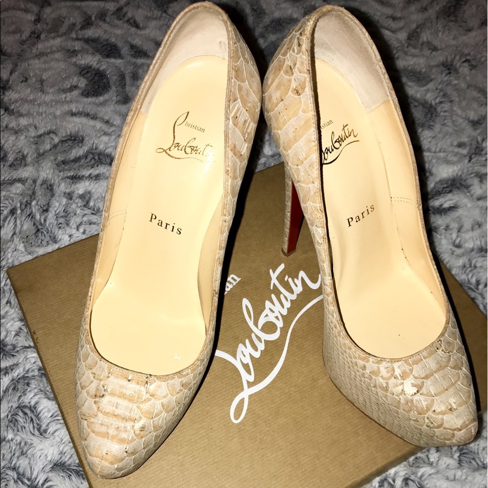 CHRISTIAN LOUBOUTIN DAFFODILE 160 LIEGE EMBOSSE