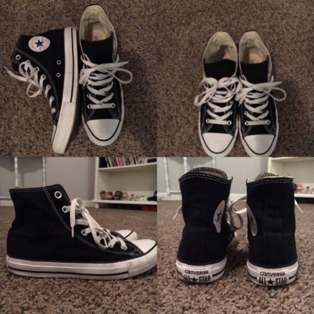 Hightop converse. women's size 8, men's size 6