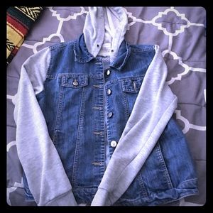 Denim /sweater hoodie