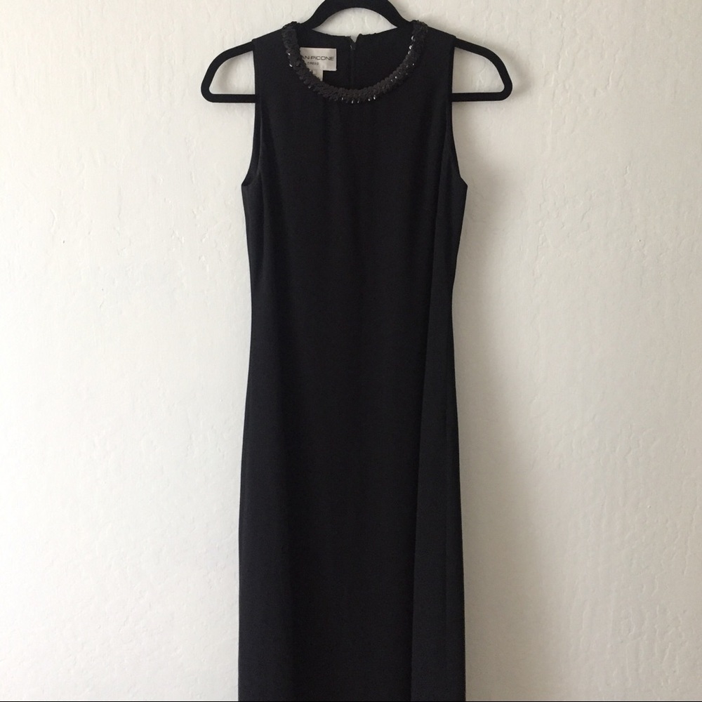 Evan Picone - Column dress with sequin neckline, 4