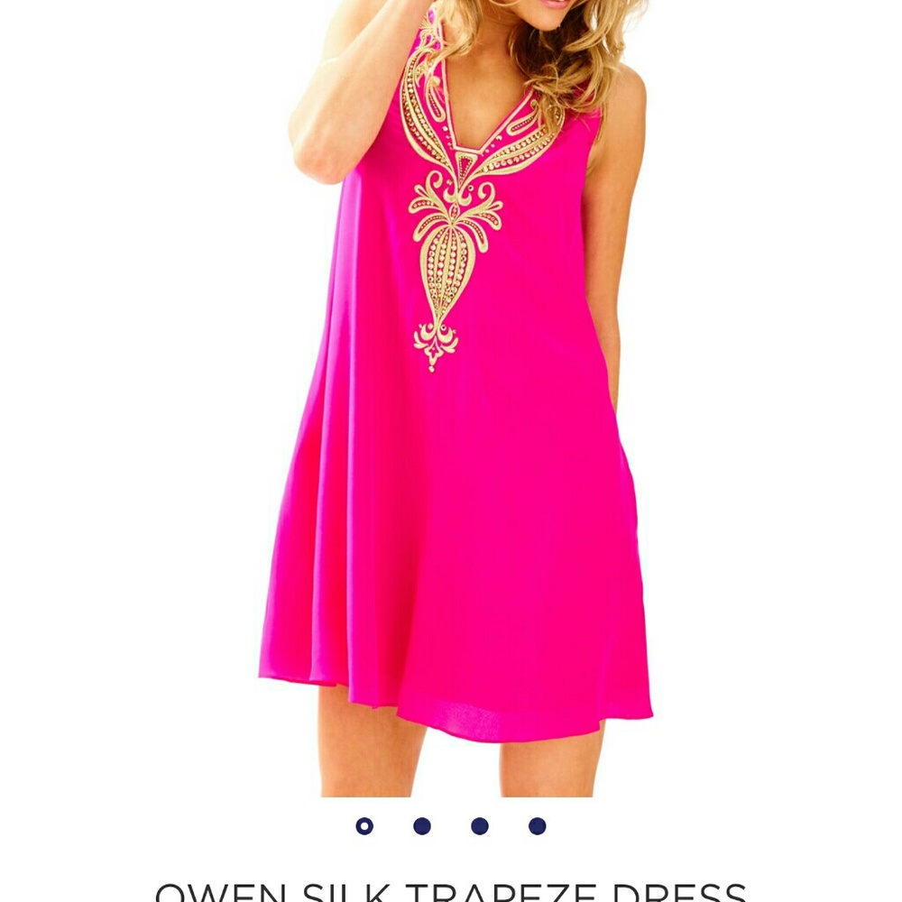 ISO Owen Silk Trapeze dress