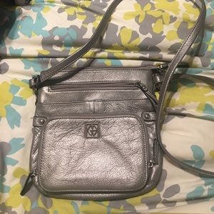 Silver Giani Bernini Cross Body Bag