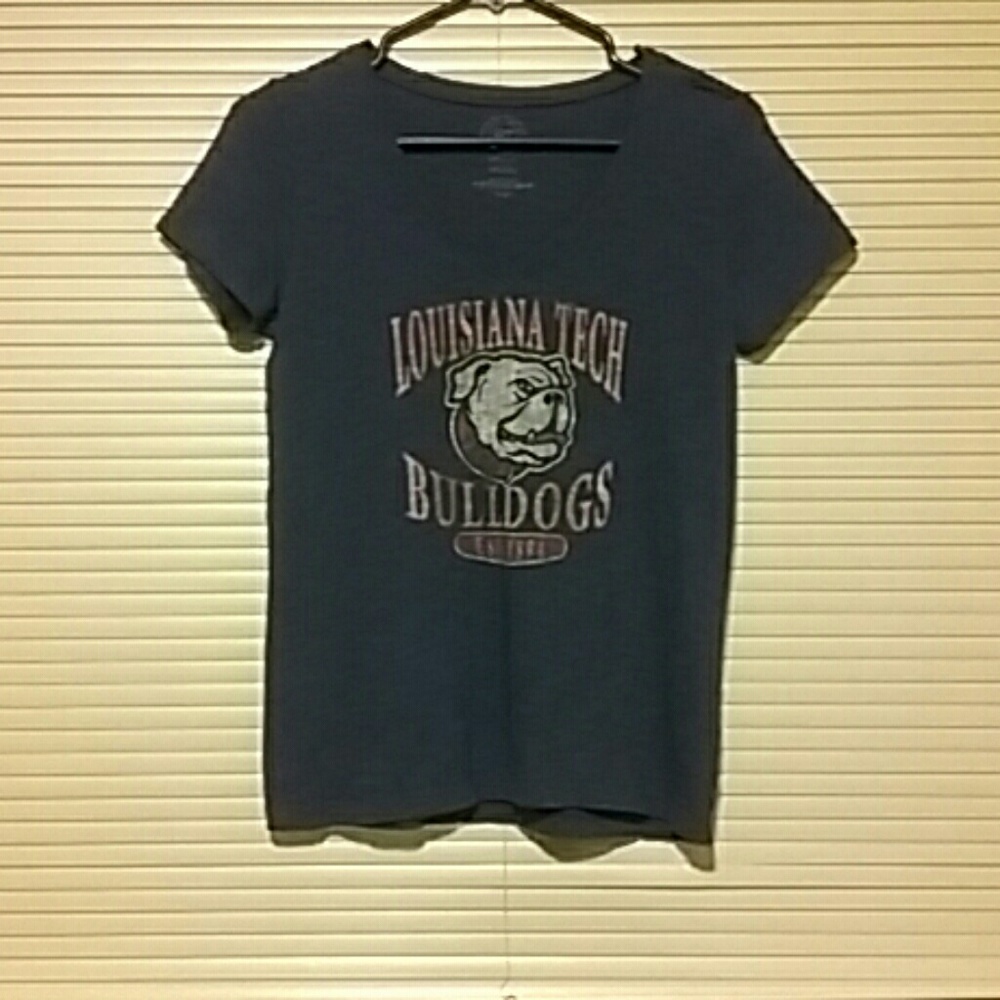 Louisiana Tech Bulldogs v neck shirt