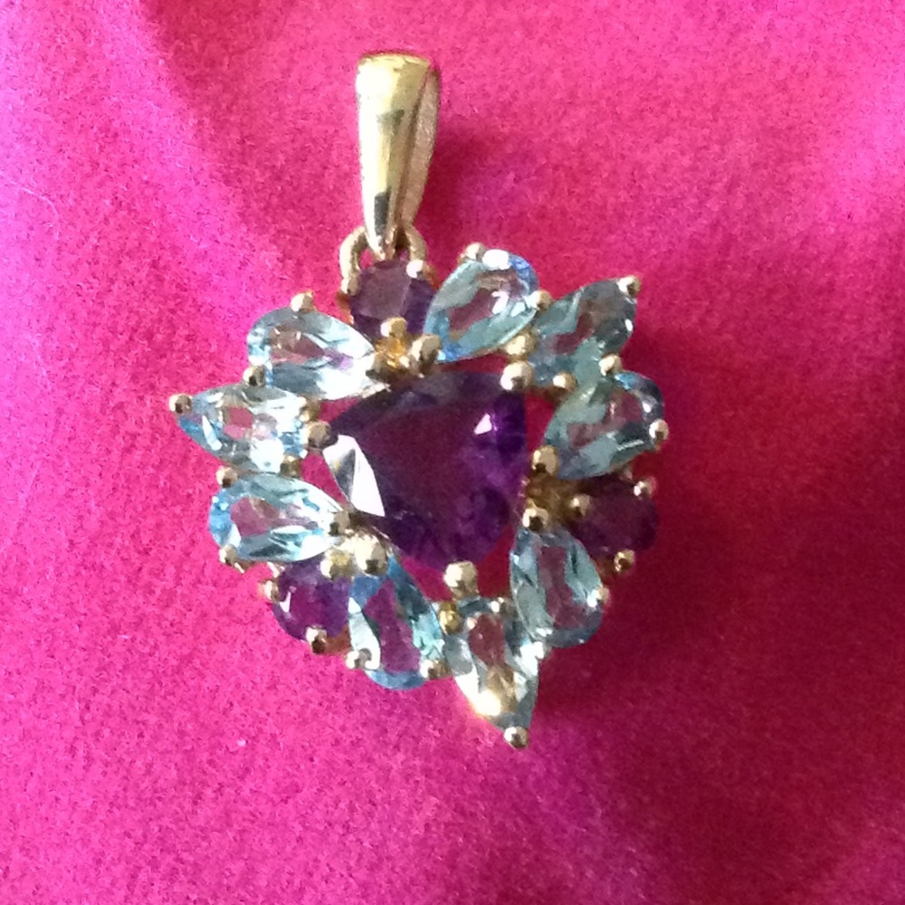 Gemstone Heart Pendant