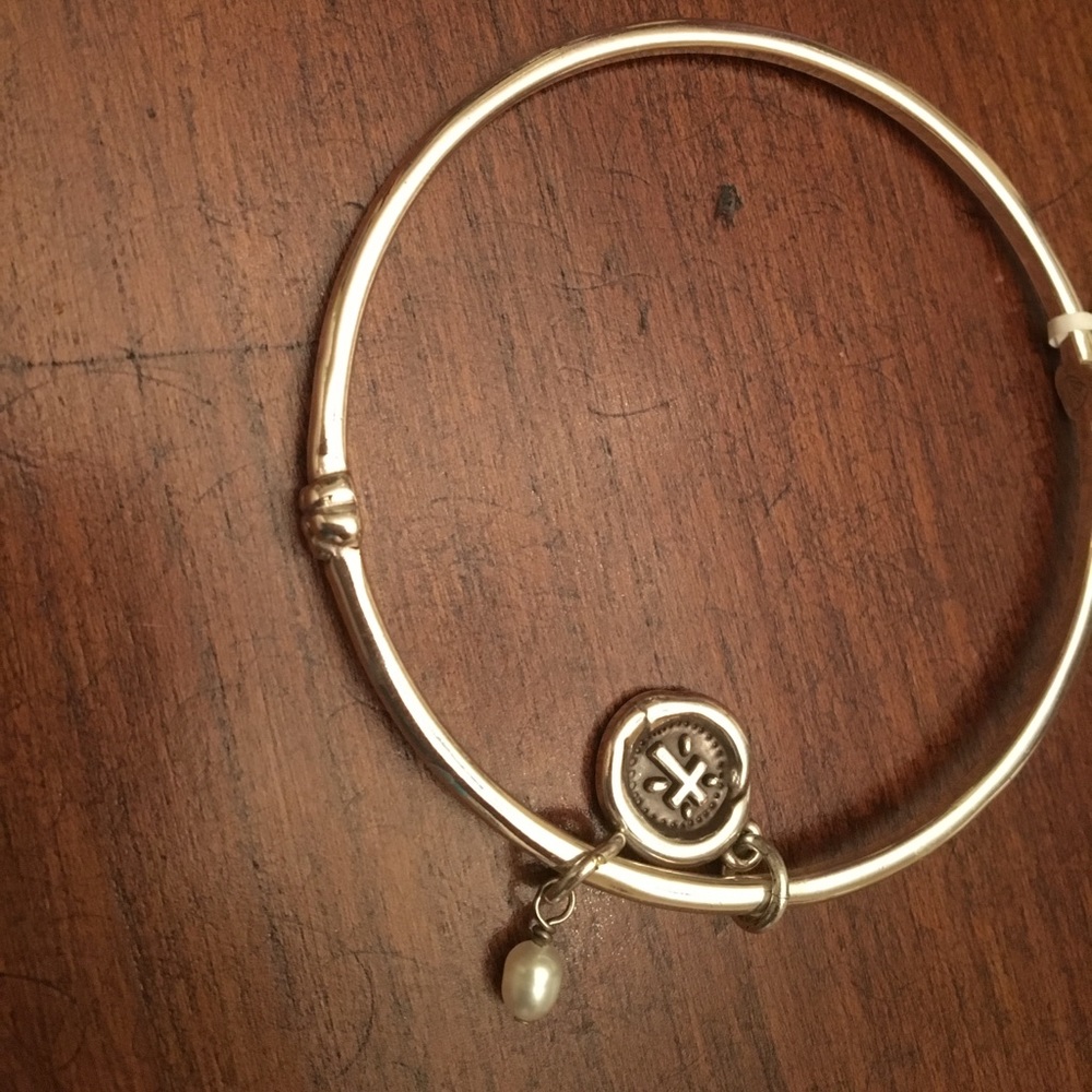 Brighton Stirling Silver Faith charm bracelet