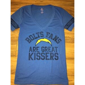 VS Pink NFL chargers vneck