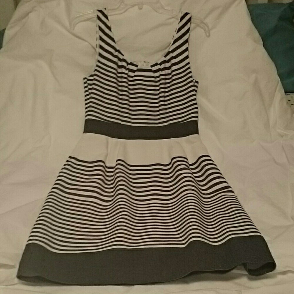 Blue and white striped Sun dress