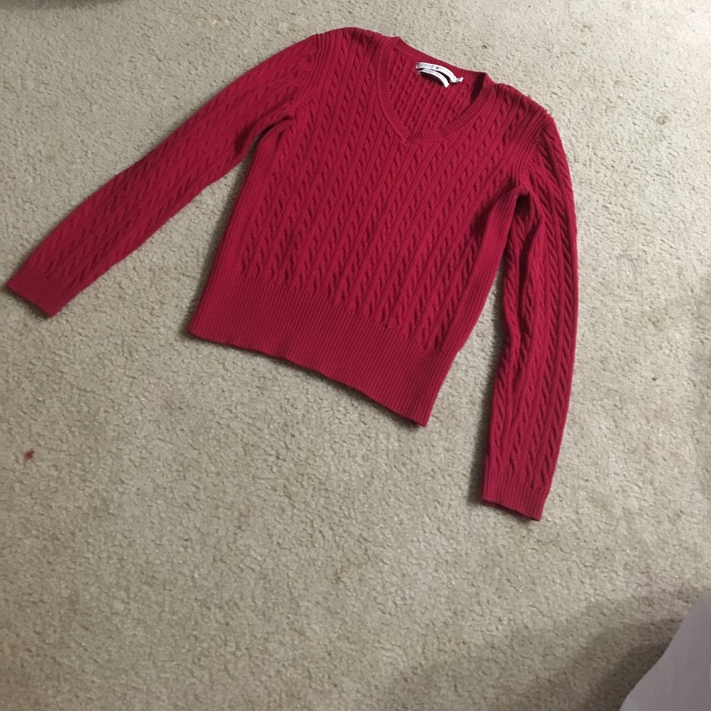 Red sweater!