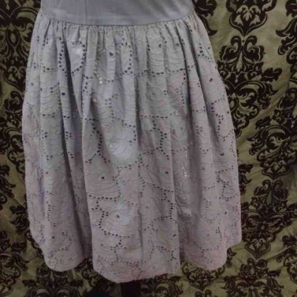 XOXO Chambray & Eyelet Fluffy Dress - Picture 3 of 4