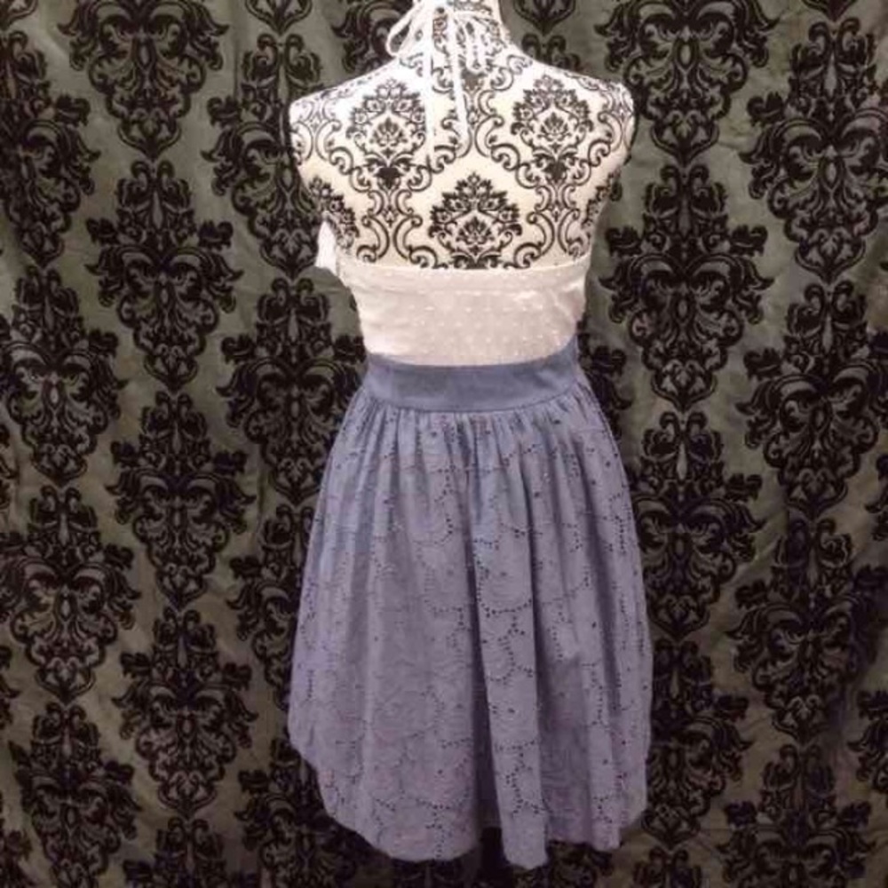 XOXO Chambray & Eyelet Fluffy Dress - Picture 4 of 4