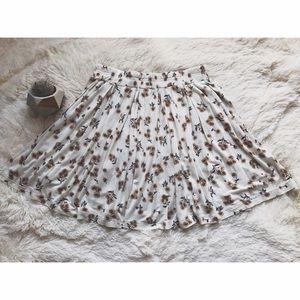 Brandy Melville White Sunflower Skirt