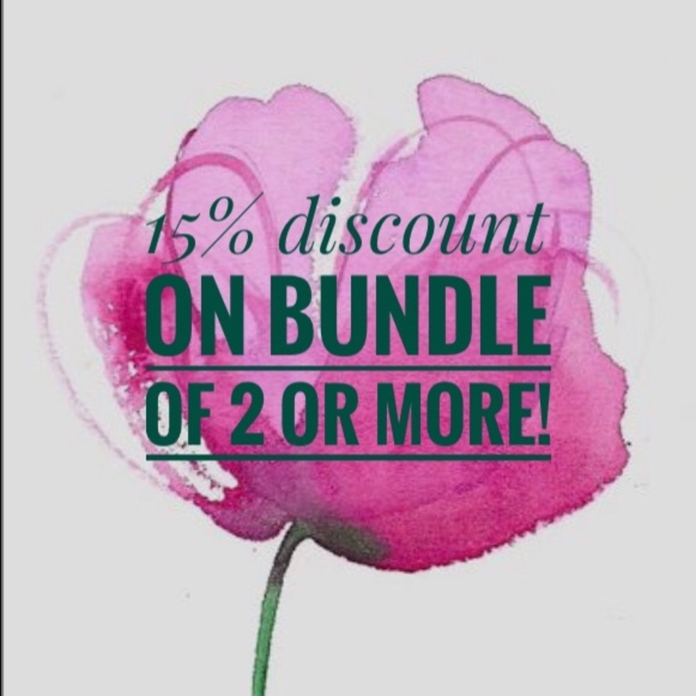 15% off bundles of two or more!