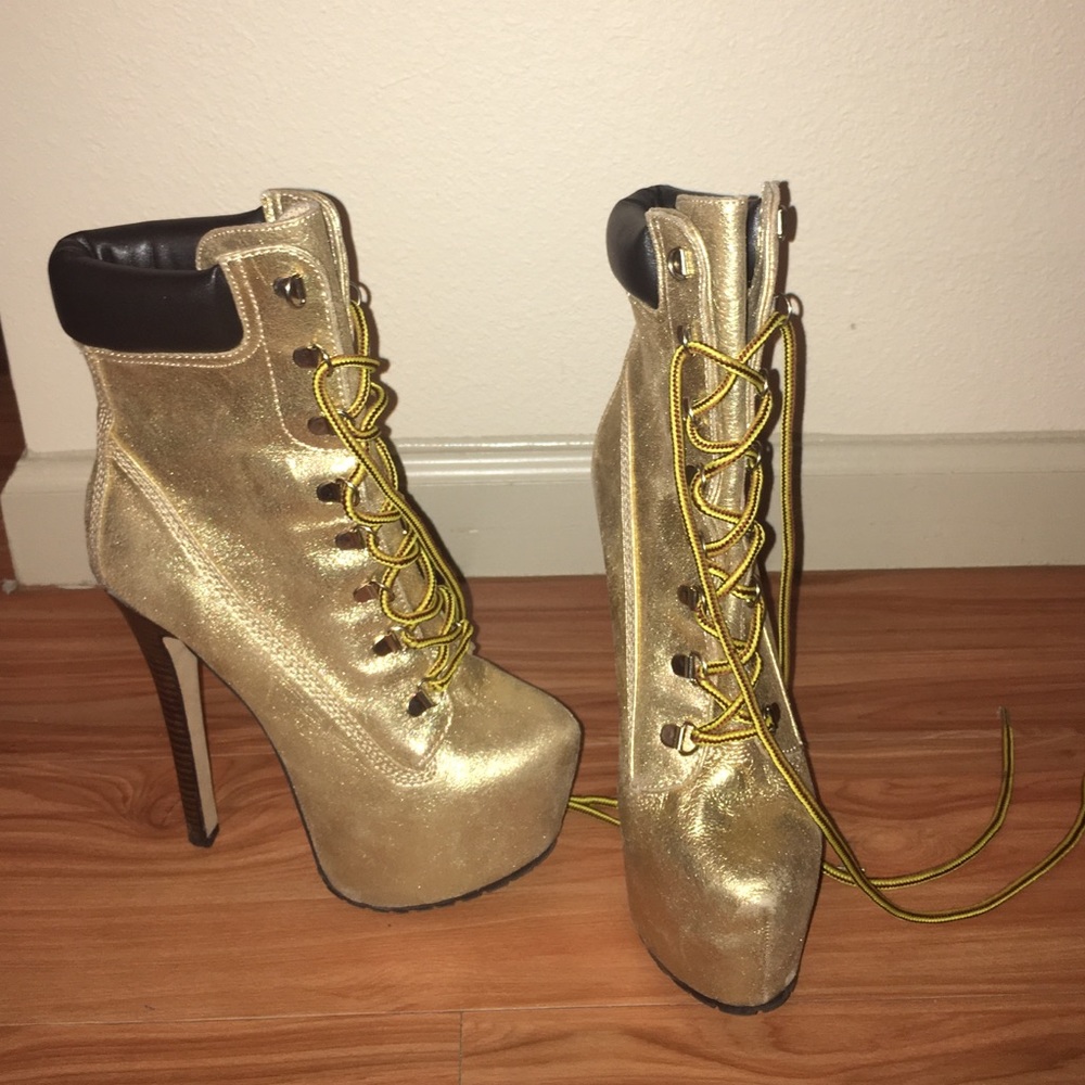 Hight heel worker boots
