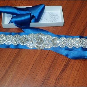 Jeweled Ribbon Belt