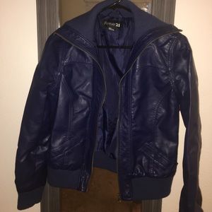 Faux leather jacket