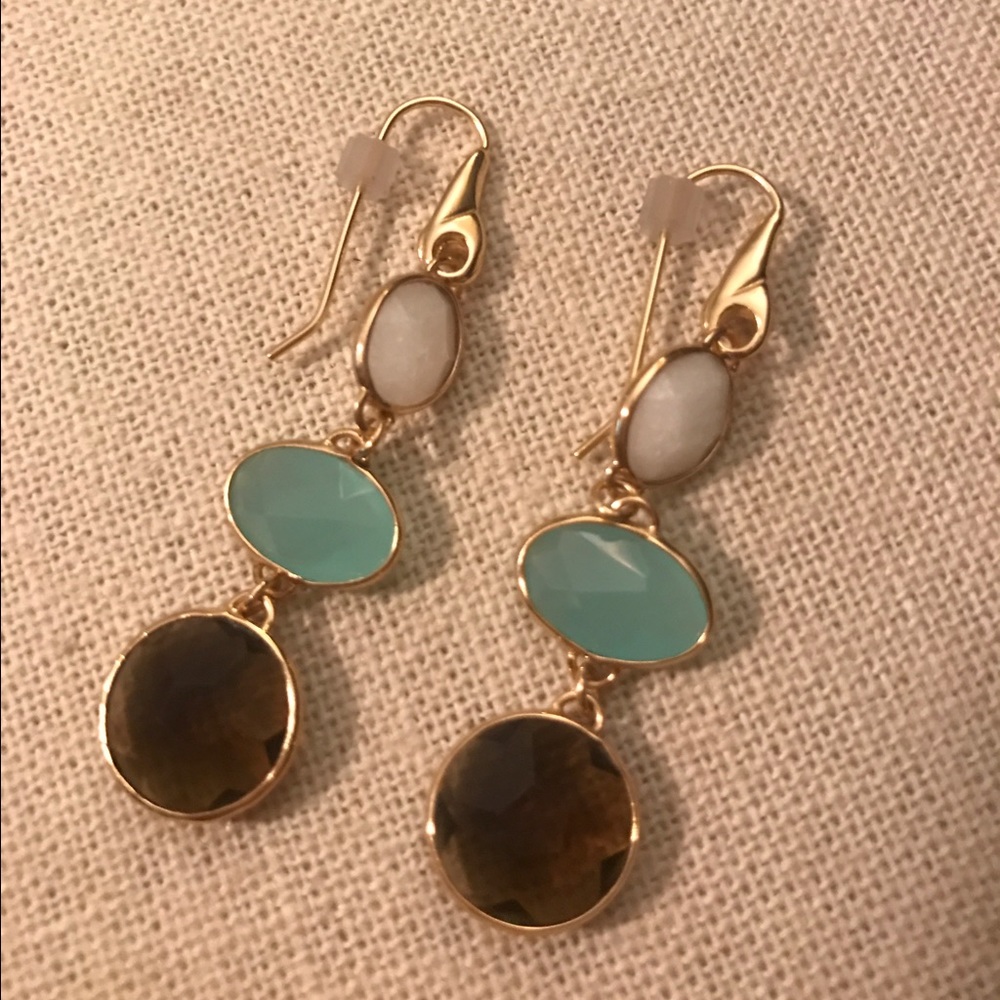 Stella & Dot Mila triple drop earrings