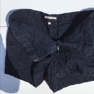 Gap Navy Eyelet Fully Lined Short